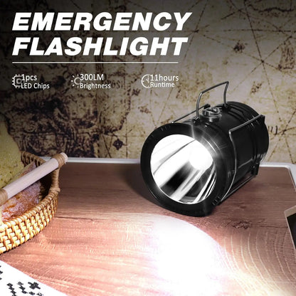 Solar Camping Lantern 4-Pack - Rechargeable LED Lights, Magnetic Base & Foldable Hanging Hook- Collapsible Lamp Battery Powered Perfect for Power Outages, Hiking, Emergencies Adjustable Flashlight Adjustable Tactical Flashlight gifts gift set-SummerVibes
